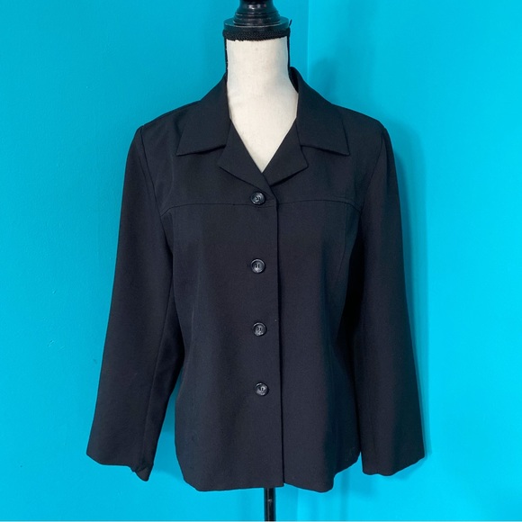 Sandro 10P Solid Black Four Button Lightweight Blazer Jacket - Picture 1 of 5